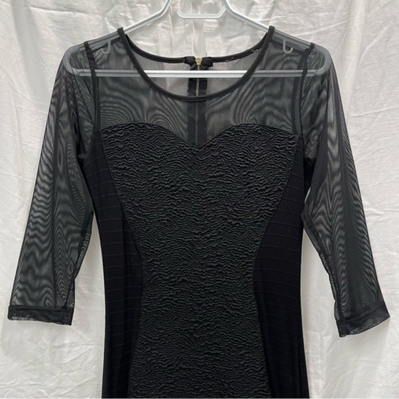 LITTLE black dress with tulle arms and back - Picture 2 of 14